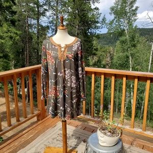 Fall Dress w/ leather accents